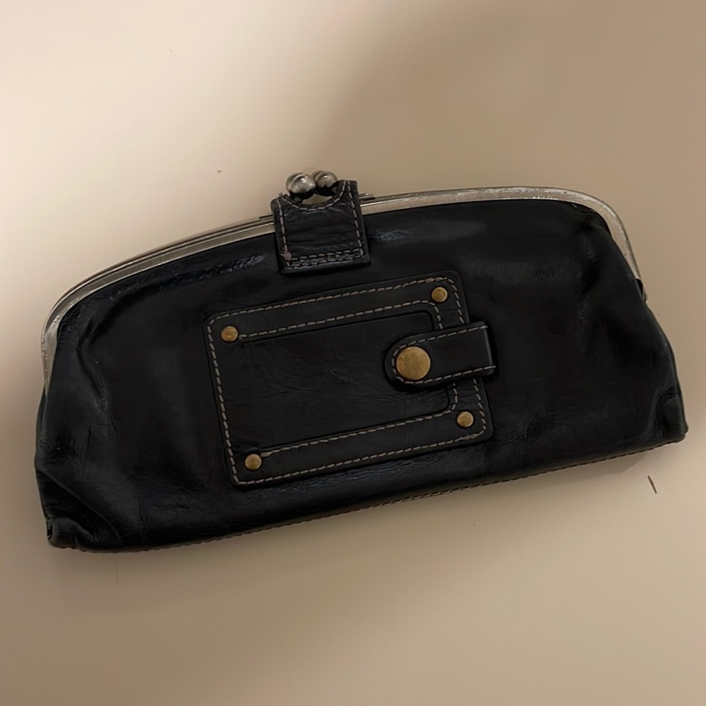 Leather clutch
